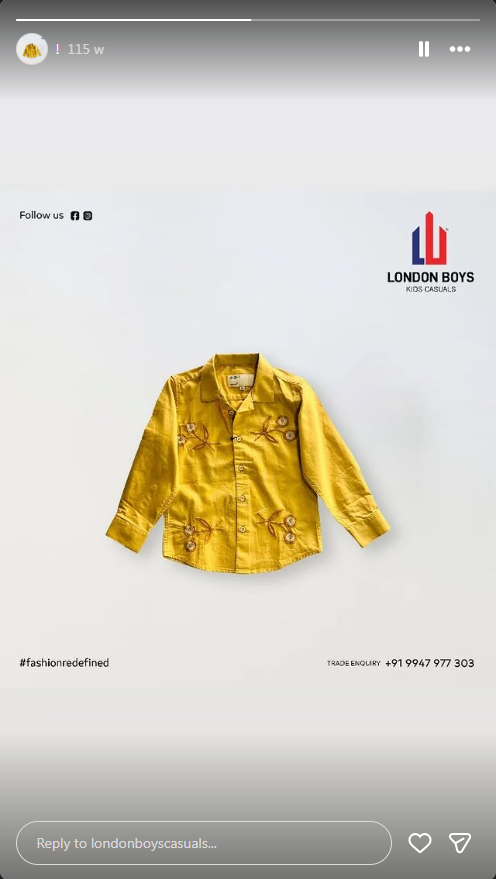 Mustard yellow embroidered shirt